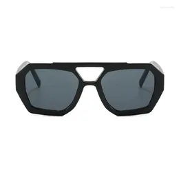 Sunglasses 1pcs Women's Polycarbonate Bag Flower Black Metal Hinge 2203