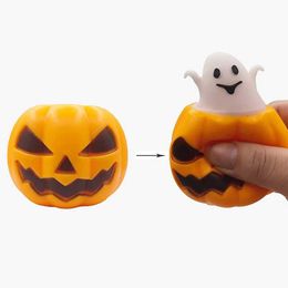 Decompression Toy Pumpkin Ghost Toy Pressure Reducing Cup Sensor Fidget Toy Squeeze Toy Halloween Party Pressure Reducing Toy Cunning and Fun Squeeze Toy WX