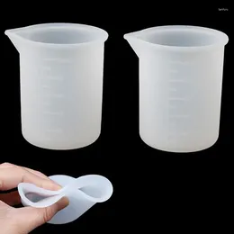 Measuring Tools Silicone Cooking 100ml Security Durable Home Cup Transparent Simple With Scale Health Portable Kitchen Convenient