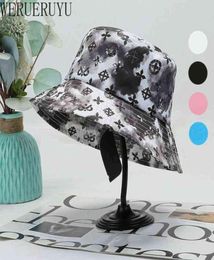 Harajuku Bucket Hat Women Men Summer Korean Aesthetic Suitable for Outdoor Beach Golf Autumn Sun Protection Black Panama Hats Y2203711809