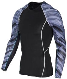 3D Printed tshirt Compression Tights Men Fitness Running Shirt Breathable Long Sleeve Sport Rashgard Gym rashguard Clothing C196587733