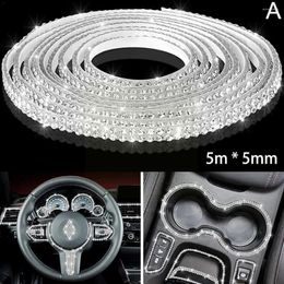 Interior Accessories 5mm Rhinestones Car Stickers Self Adhesive Diamantes Stick On Crystals Beads Nail Art Silver Or For Diamond Embroidery