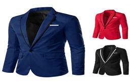 2020 New Korean Men Blazer Casual Slim Fit Office Suit Autumn Winter Jacket Coat Formal Masculina Blazer Men039s Business Blaze4345043