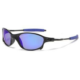 Kolorowe sportowe okulary przeciwsłoneczne okulary przeciwsłoneczne Gogle Goggle Uv400 Windproof Sunglasss for Men Men Retro de Sol Masculino L2405