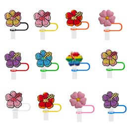 Disposable Plastic Sts Pentapetal Flower St Er For Cups Caps Ers Reusable Soft Sile 10Mm Toppers Accessories Drop Delivery Otgcj