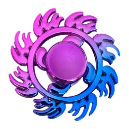 10PCS Decompression Toy Colorful Fidget Spinner Material Stress Relief Toy Fidget Spinner Colorful Hand Spinner Anti-Anxiety Toy for Spinners