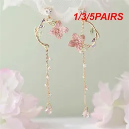 Dangle Earrings 1/3/5PAIRS Cherry Blossom Graceful Trendy Cute Charming Unique Japanese And Korean Design Flattering Stud