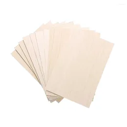 Decorative Figurines 10 Pack Unfinished Wood Sheets Balsa Thin Board For House Aircraft Ship Boat Arts And Crafts DIY Ornaments