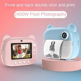 Childrens Camera LCD Screen 24 Inches Supports 32G Memory Battery Life 1000 MAh Instant Printing Video Games 240509