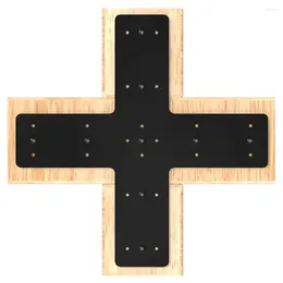 Bath Accessory Set Cross Heavy Duty Structure Steel Rust Resistant Finish T Plate Wood Compatibility Construction