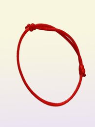 Fast 100pcslot KABBALAH HAND Made Red String Bracelet EVIL Eye Jewelry Kabala Good Luck Bracelet Protection 106684455