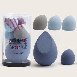 5-Pack Makeup Sponge Set Facial Beauty Puff Mini Beauty Egg Wet and Dry For Foundation Concealer Makeup Blender Tools M 240517