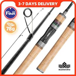 Boat Fishing Rods Handheld Magic L Mini BFS Fishing Rod 78g Carbon Fishing Rod Bait Weight 1-8g Fuji O+A guide ring UL/L cast rodL2405