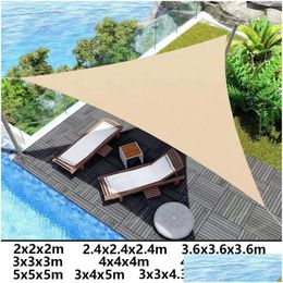 Tents And Shelters Shade Sail Waterproof Garden Shelter 95% Uv Blocking Sun Protection Awning Canopy For Patio Yard Backyard Cam Pool Dhbdh