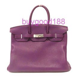 Aa Bridkkin Exquisite Luxury Designer Ladies Classic Fashion Tote Shoulder Bags 35 Hand Bag Tote Bag Togo Violet