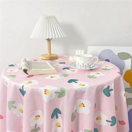 Table Cloth B158Long Tablecloth Internet Celebrity Style Floral Fresh Double Layer Lace Square Coffee