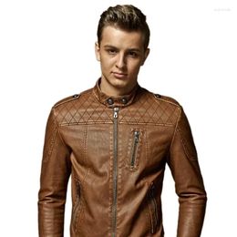 Men's Jackets Plus Velvet Faux Leather And Coats Men Fashion Spring Winter Shoulder Buckle Motorcycle PU Jacket M-XXXL