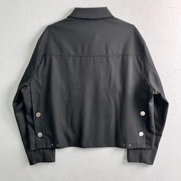 Men's Jackets High Street Casual Vintage Zipper Bomber Jacket For Men Versatility Windbreaker Coat Streetwear Clothing Techwear Clothes