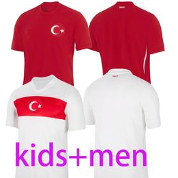 Kids Turkiye Soccer Jersey 2024 football kit Turkey National Team Home Away DEMIRAL Kokcu YILDIZ ENES calhanoglu Football Shirts Kit11a
