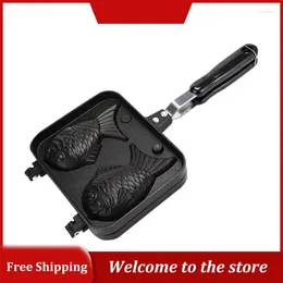 Baking Moulds Egg Waffle Pan Not Easily Deformed Strong And Sturdy Kitchen Bar Supplies Cake Maker Taiyaki Black Household Products