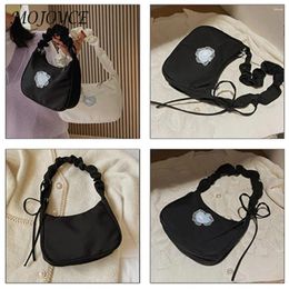 Shoulder Bags Women Vintage Canvas Underarm Bag Temperament Casual Heart Pattern Printed Purse Handbags