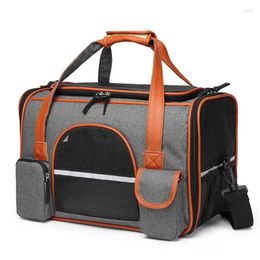 Dog Carrier Cat Airline Approved Soft Sided Pet Travel Bag Car Seat Safe Carrie