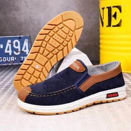 Casual Shoes For Men Plus Size Male Loafers Comfortable Sneakers Slip On Leisure Lightweight Vintage Flats