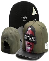 Newest Arrival PRAY FOR BIGGIE PAC leather brim Snapback Hats Bone gorras Men Hip Hop Cap Sport Baseball Caps Fashio4312748