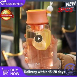 Water Bottles 3PCS With Tea Strainer Cup Large-capacity Plastic Milk Student Summer Bottle