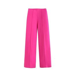 Summer 2023 Women's Europe And The United States Casual Wide-Legged Trousers Belted One-Button Suit Jacket Two-Piece Set