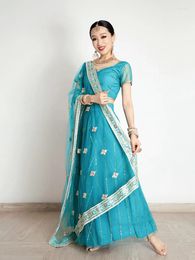 Ethnic Clothing 2024 Traditional Pakistani Sarees Dress Women Elegant Party Cosplay Dance Wear Stage A9