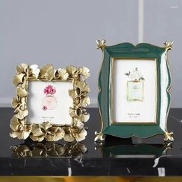 Frames 4/6/7inch Decorative Po Resin Picture Frame For Hallway Bedroom Living Room Paintings Dispaly Stand Home Decor