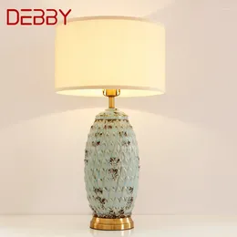 Table Lamps DEBBY Modern Ceramic Light LED Creative Fashionable Bedside Desk Lamp For Home Living Room Bedroom El Decor