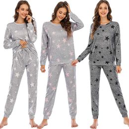 Sleep Lounge Pregnant womens pajamas pajama sets home clothing two-piece casual plus size d240517