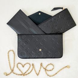 Trio classic flap Luxurys handbag envelope Designer bag for Woman Top quality crossbody satchel Clutch Shoulder city bag mens Leather chain tote belt Even Purse bags