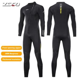 3MM Neoprene Wetsuit Men Surf Scuba Diving Suit Equipment Underwater Fishing Spearfishing Kitesurf Swimwear Wet Suit Equipment 240507