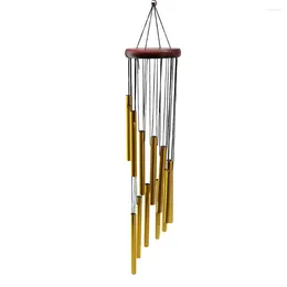 Decorative Figurines 12-Tube Wind Chimes Aluminium Tube Metal Pipe Bells Outdoor Yard Hanging Ornaments Home Garden Decoration