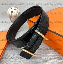 Simple Buckle Belts Hipster Men and Women Leather Belts with Box Smooth Buckle Dress Up Highgrade Belts3726268