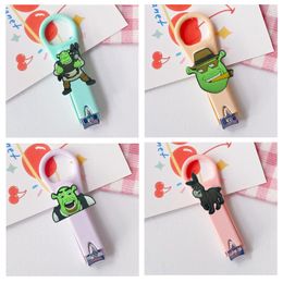 Cuticle Scissors Shrek Cartoon Nail Clippers Stainless Steel Cutter For Girls Set Creative Fingernail Kids Cute Mini Adt Household Dro Ot5B6