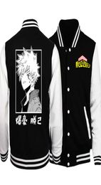 Men Baseball Uniform Sportswear Autumn Bomber Jacket My Hero Academia Bakugou Katsuki Print Hip Hop Men Coats1415928