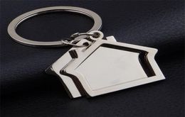 10 pieceslot Zinc Alloy House Shaped Keychains Novelty Keyrings Gifts for Promotion House key ring4729691