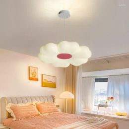 Chandeliers Modern Girl Bedroom Simple Flower Shape Lamps Warm Romantic Children's Room Princess Chandelier Lights