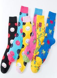 Funky Colourful Cool Socks Happy Mens Novelty Loafer Cotton Socks Men Socks Funny Socks Modern Socks Art Male5185616