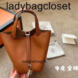 H Tote rkinbir Bags Quality Gold Pattern Buckle Bag Ladies Handbag High 2024 Silver Litchi Wax Womens Thread Togo Leather Leathers Handbag Hermlogo designers la 9432