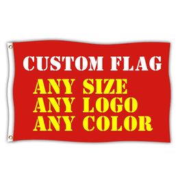 Custom Flags And Banner Flying Hanging Any Size Free Design Advertising Polyester Customised Printed Decoration Promotion 240506