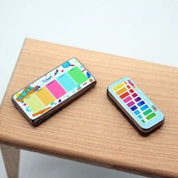 1:12 Scale Miniature Dollhouse Colored Ruler Pencil Case Model for Blyth Doll Accessories Girls Toy