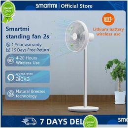 Other Home & Garden New Smartmi Electric Fan 2S/3 Zlbplds03Zm/05Zm Portable Wireless Standing Floor For Summer Natural Breezes Technol Dhlgr