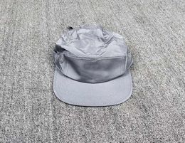Stone Pirates 19ss Polychromatic Metal nylon flat top and flat brim hat Reflective pleated washed fabric5859074