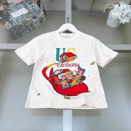 Top Baby T-shirts summer designer child Short Sleeve Size 100-150 kids clothes Cartoon pattern printing boys girl cotton tees Jan20