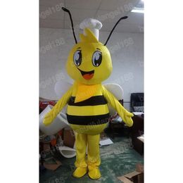 Halloween lovely bee Mascot Costumes High Quality Cartoon Theme Character Carnival Unisex Adults Size Outfit Christmas Party Outfit Suit For Men Women